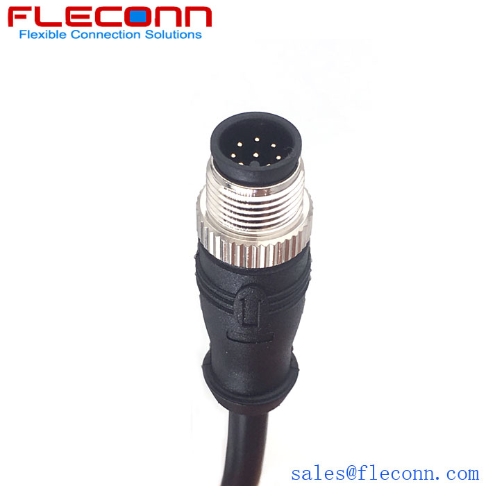 M12 8 Position A Coded Straight Or Right Angle Waterproof Connector Cable