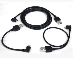 Custom Right Angle Long&Short Micro USB Type B to A Plug Cables