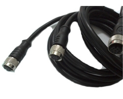 M12 Molded Cable Cordset, 8 pin A coded Female Connector