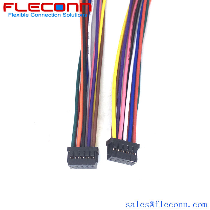 Hirose DF11 Series Connector Wire Harness, 2mm Pitch Double-Row DF11-14DS-2C 14 Pin Socket