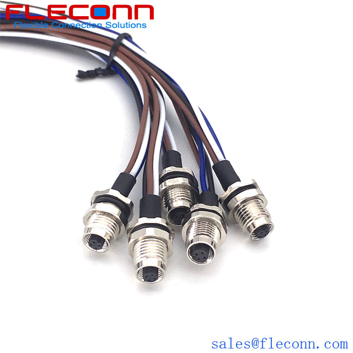 M5 4-Pin Female Board End Cable